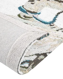 Tapete De Algodao Com Motivo De Aves Multicolor 200 X 300 Cm Ariha