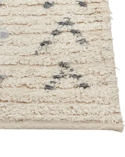 Tapete De Algodao Creme 160 X 230 Cm Dispur