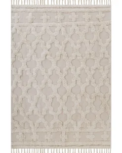 Tapete De Algodao Creme 160 X 230 Cm Suluova