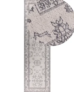 Tapete De Algodao Creme 80 X 300 Cm Goller