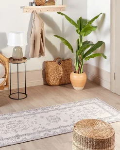 Tapete De Algodao Creme 80 X 300 Cm Goller