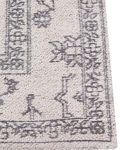 Tapete De Algodao Creme 80 X 300 Cm Goller