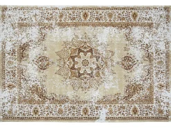 Tapete De Algodao Creme Claro 140 X 200 Cm Almus