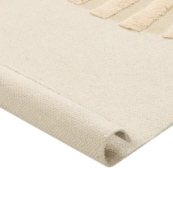 Tapete De Algodao Creme Com Impressao De Leao 80 X 150 Cm Balari