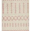 Tapete De Algodao Creme E Rosa 160 X 230 Cm Buxar