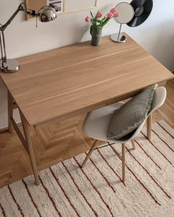 Tapete De Algodao Creme E Vermelho 160 X 230 Cm Tirupati