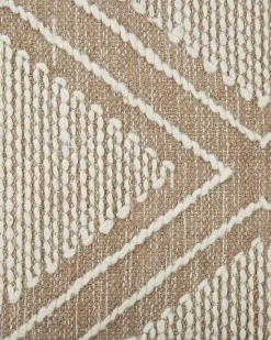 Tapete De Algodao Creme E Branco 160 X 230 Cm Kacem