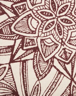 Tapete De Algodao Creme E Vermelho O 120 Cm Oltu