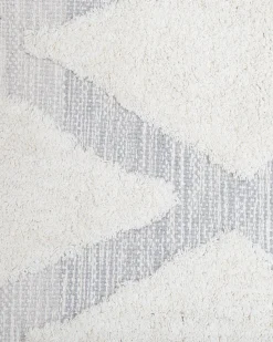 Tapete De Algodao Creme E Cinzento 140 X 200 Cm Pendik