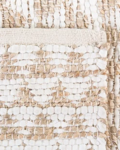 Tapete De Algodao E Juta Creme 160 X 230 Cm Tunceli