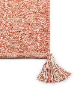 Tapete De Algodao Laranja 160 X 230 Cm Mugla