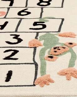 Tapete De Algodao Multicolor Com Impressao De Jogo 80 X 150 Cm Katiet