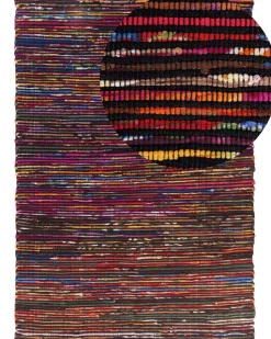 Tapete De Algodao Multicolor Escuro 160 X 230 Cm Bartin