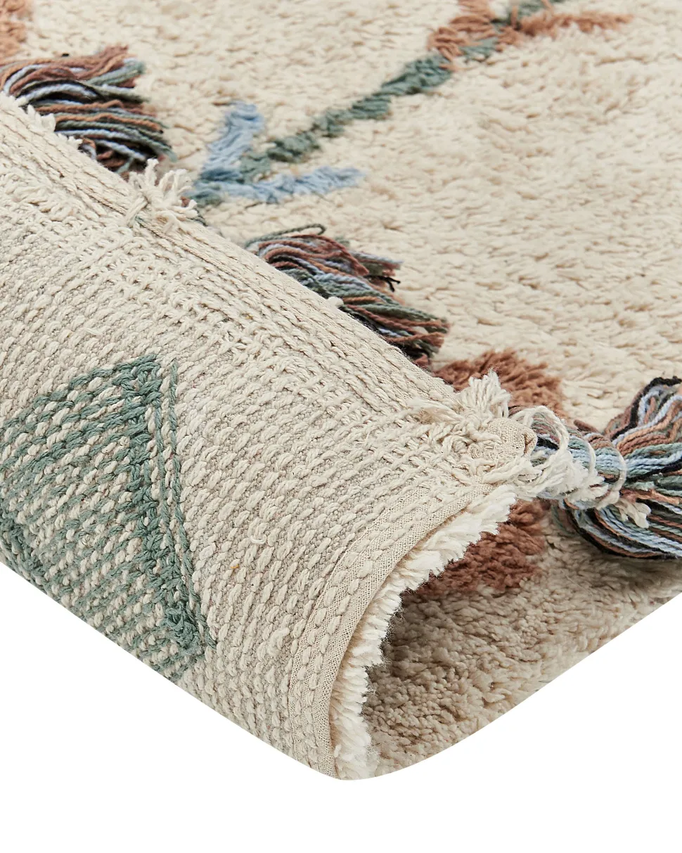 Tapete De Algodao Multicolor 160 X 230 Cm Eskisehir