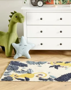 Tapete De Algodao Multicolor Com Impressao Animal 80 X 150 Cm Naibos