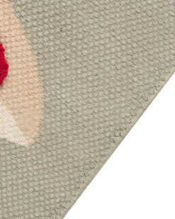 Tapete De Algodao Multicolor Com Impressao De Girafa 80 X 150 Cm Sakubo