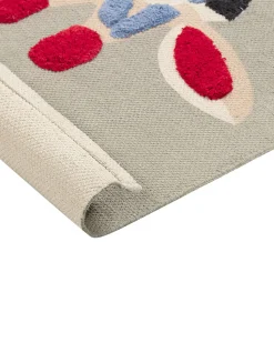 Tapete De Algodao Multicolor Com Impressao De Girafa 80 X 150 Cm Sakubo