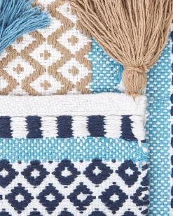 Tapete De Algodao Multicolor 160 X 230 Cm Marmara