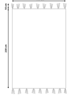 Tapete De Algodao Multicolor 160 X 230 Cm Marmara