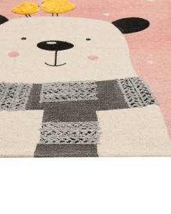 Tapete De Algodao Multicolor Com Impressao De Urso 80 X 150 Cm Tapak