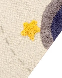 Tapete De Algodao Multicolor Com Impressao De Galaxia 80 X 150 Cm Langsa