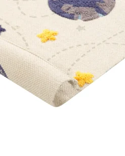 Tapete De Algodao Multicolor Com Impressao De Galaxia 80 X 150 Cm Langsa