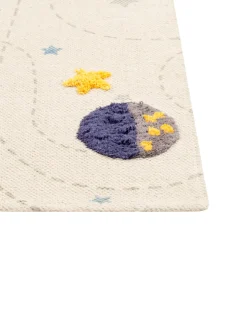 Tapete De Algodao Multicolor Com Impressao De Galaxia 80 X 150 Cm Langsa