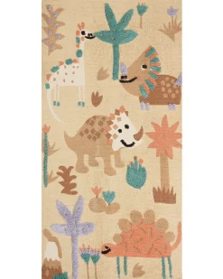 Tapete De Algodao Multicolor Com Impressao Animal 80 X 150 Cm Stabat