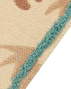 Tapete De Algodao Multicolor Com Impressao Animal 80 X 150 Cm Stabat