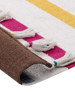 Tapete De Algodao Multicolor 160 X 230 Cm Hisarli