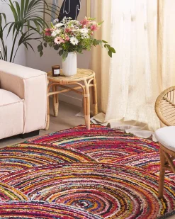 Tapete De Algodao Multicolor 160 X 230 Cm Kozan