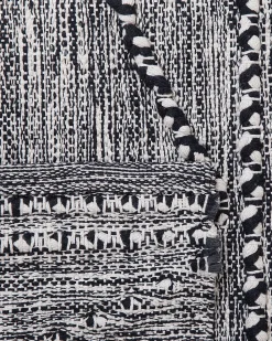 Tapete De Algodao Preto E Branco 160 X 230 Cm Termal