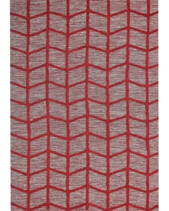 Tapete De Algodao Vermelho 160 X 230 Cm Sivas
