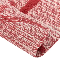 Tapete De Algodao Vermelho 160 X 230 Cm Sivas