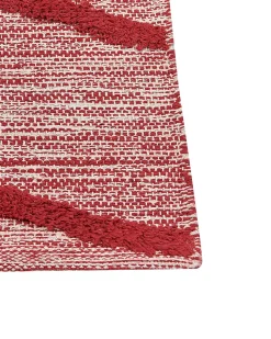 Tapete De Algodao Vermelho 160 X 230 Cm Sivas