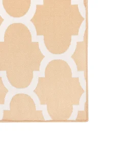 Tapete De Area Reversivel Creme 160 X 230 Cm Aksu