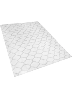 Tapete De Area Reversivel Cinzento 160 X 230 Cm Aksu