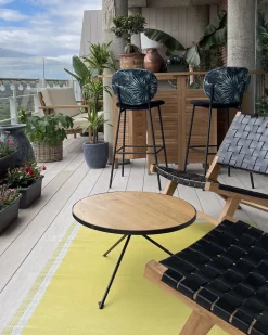 Tapete De Exterior Amarelo 120 X 180 Cm Etawah