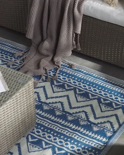 Tapete De Exterior Azul 120 X 180 Cm Nagpur