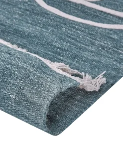 Tapete De Exterior Azul 140 X 200 Cm Yavu