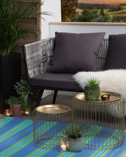 Tapete De Exterior Azul 120 X 180 Cm Alwar