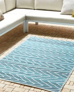 Tapete De Exterior Azul 120 X 180 Cm Balotra