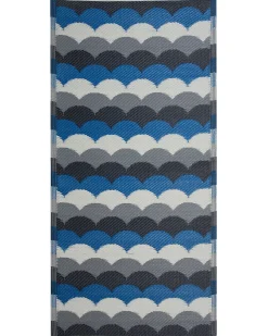 Tapete De Exterior Azul E Cinzento 90 X 180 Cm Bellary