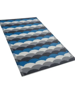 Tapete De Exterior Azul E Cinzento 90 X 180 Cm Bellary