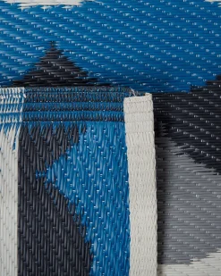 Tapete De Exterior Azul E Cinzento 90 X 180 Cm Bellary