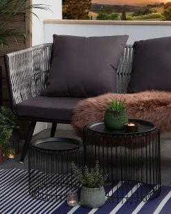 Tapete De Exterior Azul Escuro 90 X 180 Cm Haldia