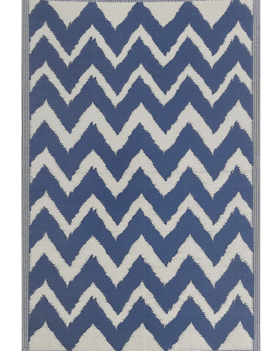 Tapete De Exterior Azul Marinho 120 X 180 Cm Sirsa