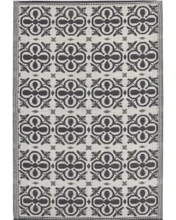 Tapete De Exterior Branco E Preto 120 X 180 Cm Nellur