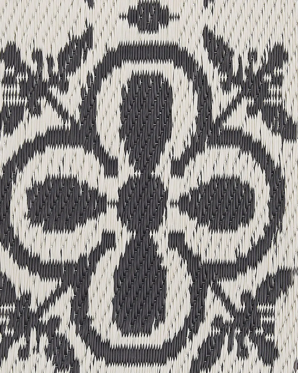 Tapete De Exterior Branco E Preto 120 X 180 Cm Nellur