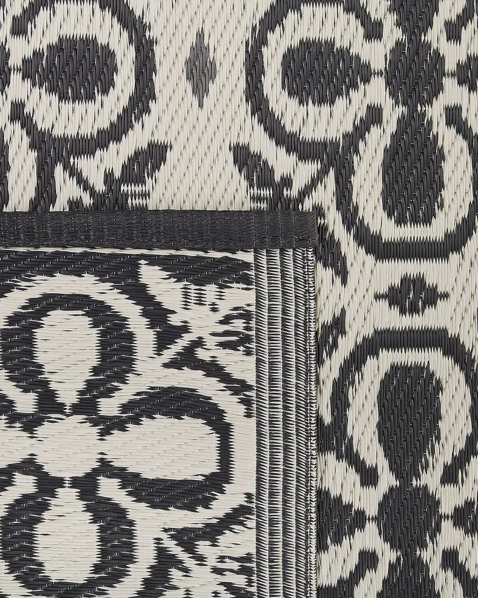 Tapete De Exterior Branco E Preto 120 X 180 Cm Nellur